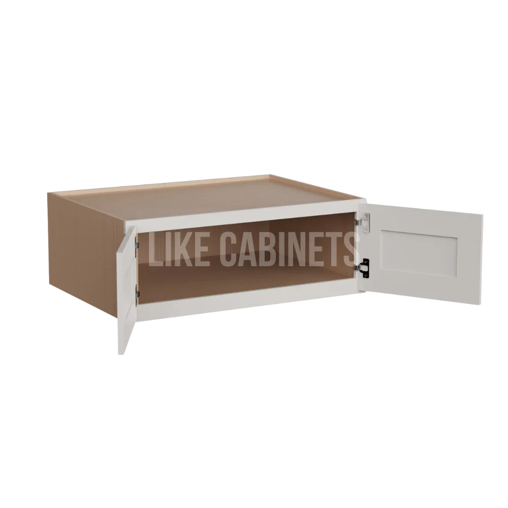 Double Dove White 33'' W Refrigerator Wall Cabinet 24'' Deep