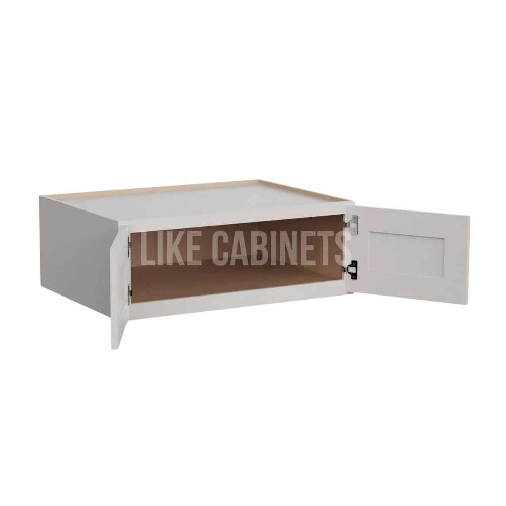 Double Dove White 33'' W Refrigerator Wall Cabinet 24'' Deep