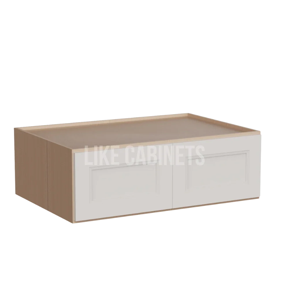 Double Dove White 36'' W Refrigerator Wall Cabinet 24'' Deep