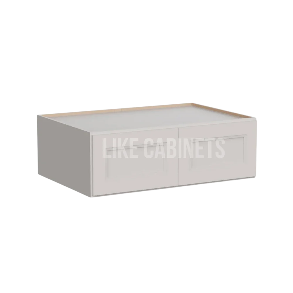 Double Dove White 36'' W Refrigerator Wall Cabinet 24'' Deep