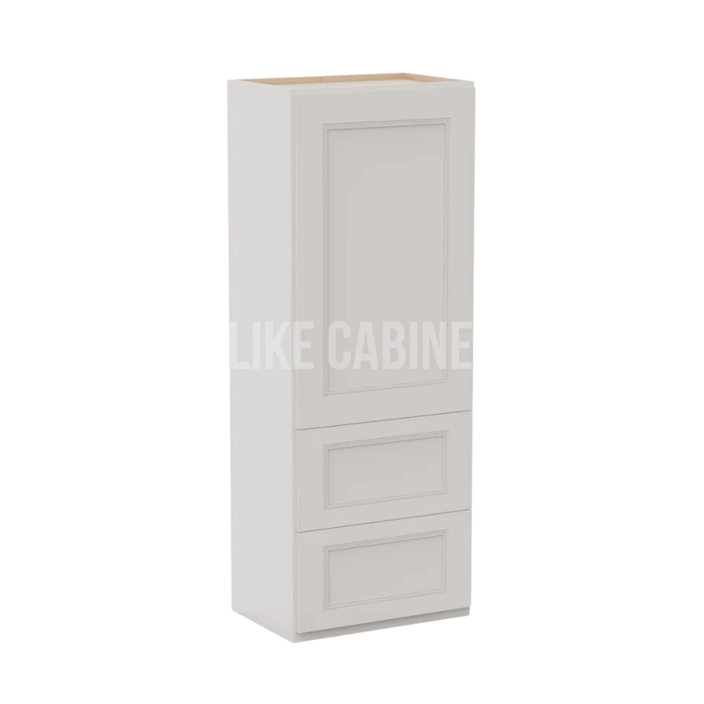 Double Dove White 18''W Wall With Drawer Cabinet
