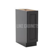 Double Smokey Gray Full Height Single Door Base Cabinet