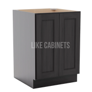 Double Smokey Gray Base Cabinet Base Cabinet Full Height Door