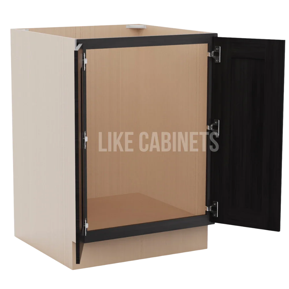 Double Smokey Gray Base Cabinet Base Cabinet Full Height Door
