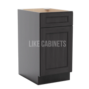 Double Smokey Gray Trash Base Cabinet