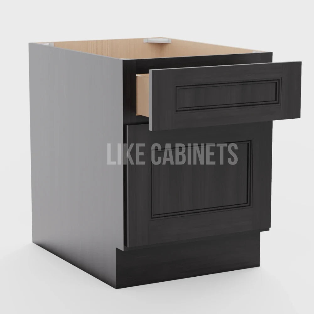 Double Smokey Gray MINI Base Cabinet