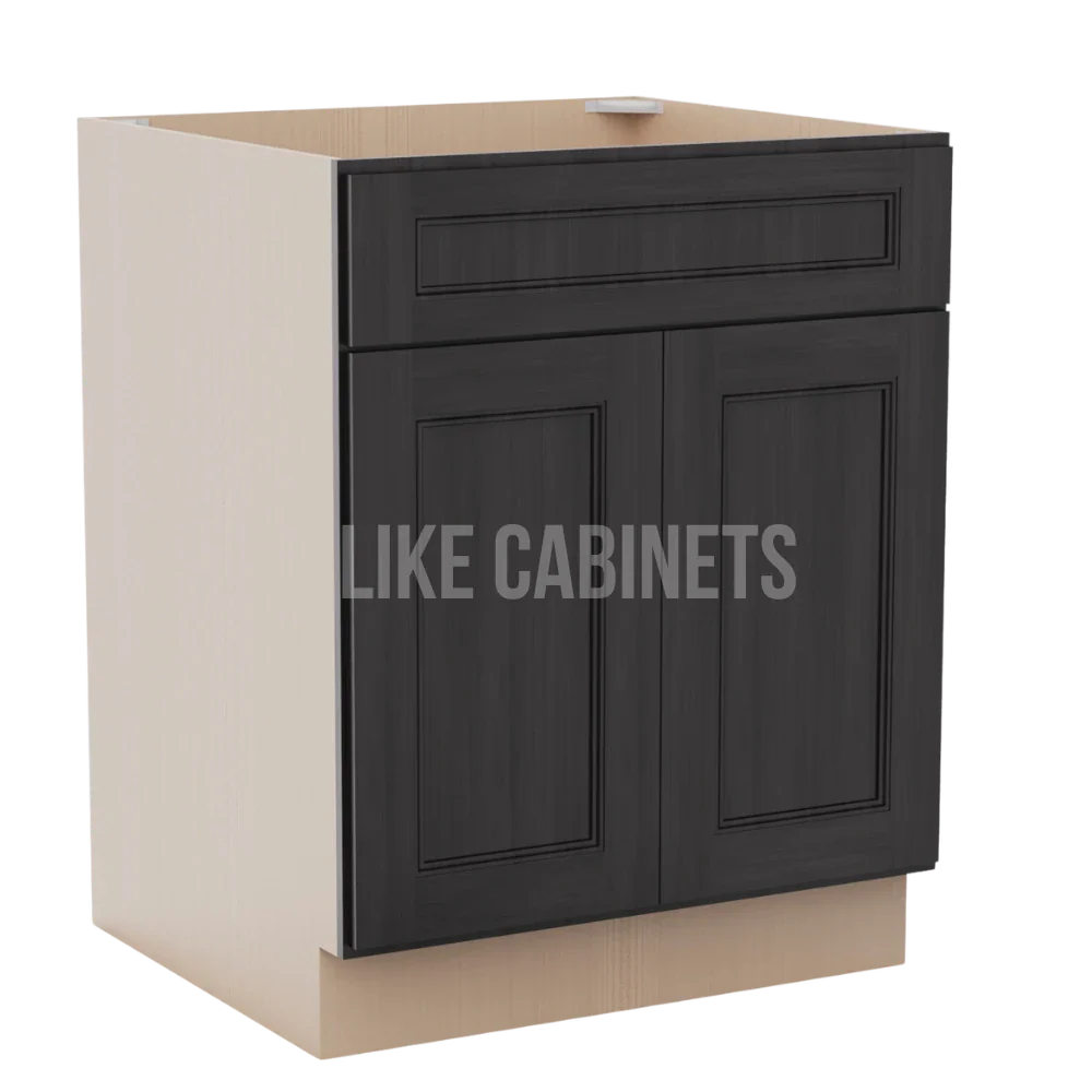 Double Smokey Gray Sink Base 27''