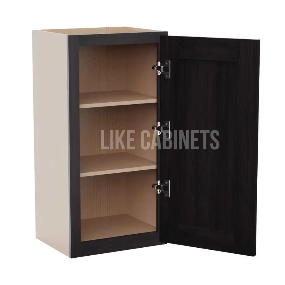 Double Smokey Gray 36'' H Single Door Wall Cabinet