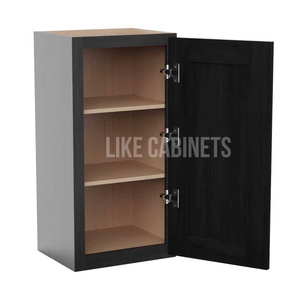 Double Smokey Gray 36'' H Single Door Wall Cabinet