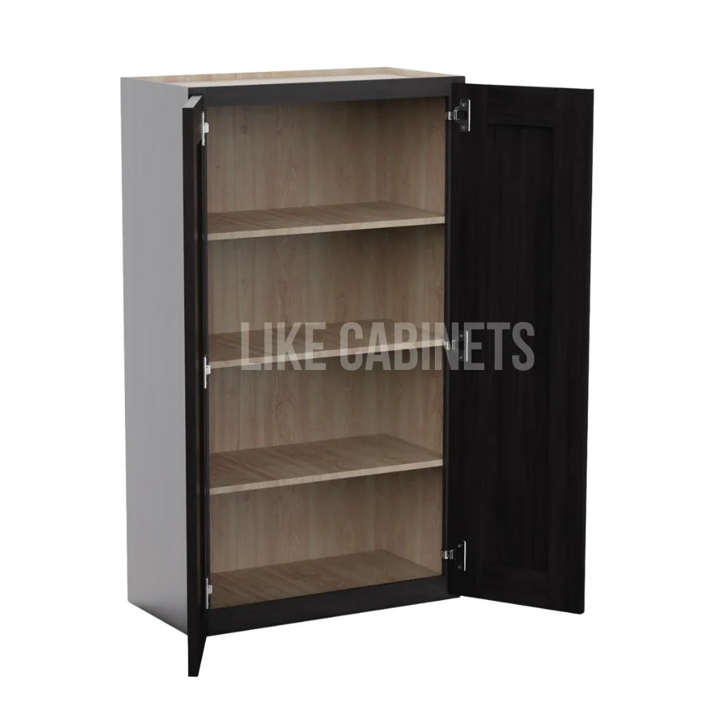 Double Smokey Gray 24″ Diagonal Corner Wall Cabinet