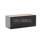 Double Smokey Gray 12'' H Double Door Wall Cabinet