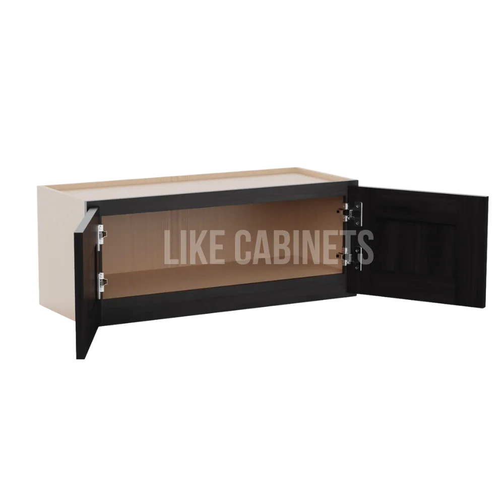 Double Smokey Gray 12'' H Double Door Wall Cabinet