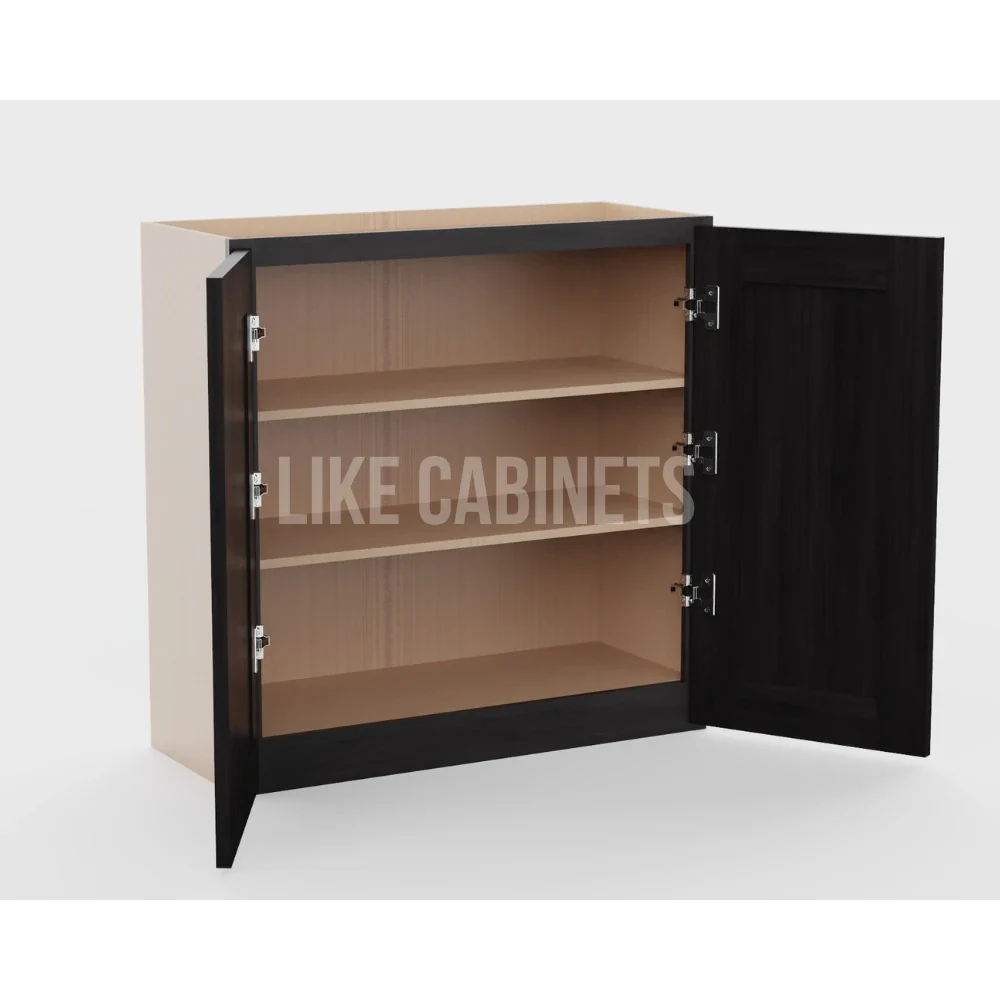 Double Smokey Gray 30''H Double Door Wall Cabinet