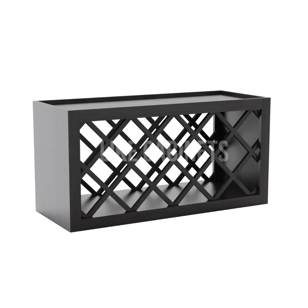 Double Smokey Gray Wine Rack