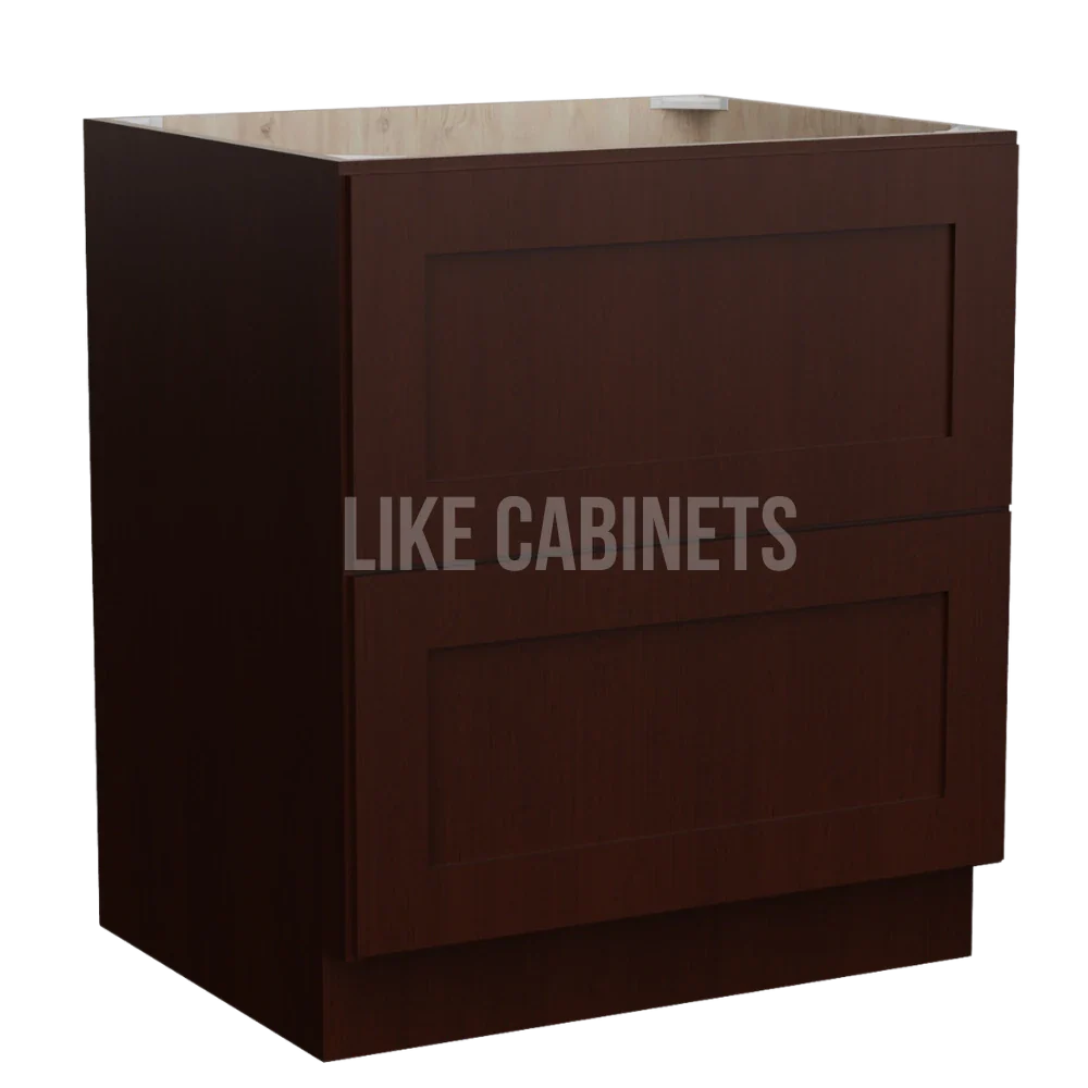 Shaker Espresso Two Drawer Base