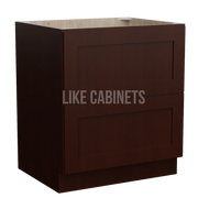 Shaker Espresso Two Drawer Base