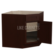 Shaker Espresso Corner Sink Base Cabinet