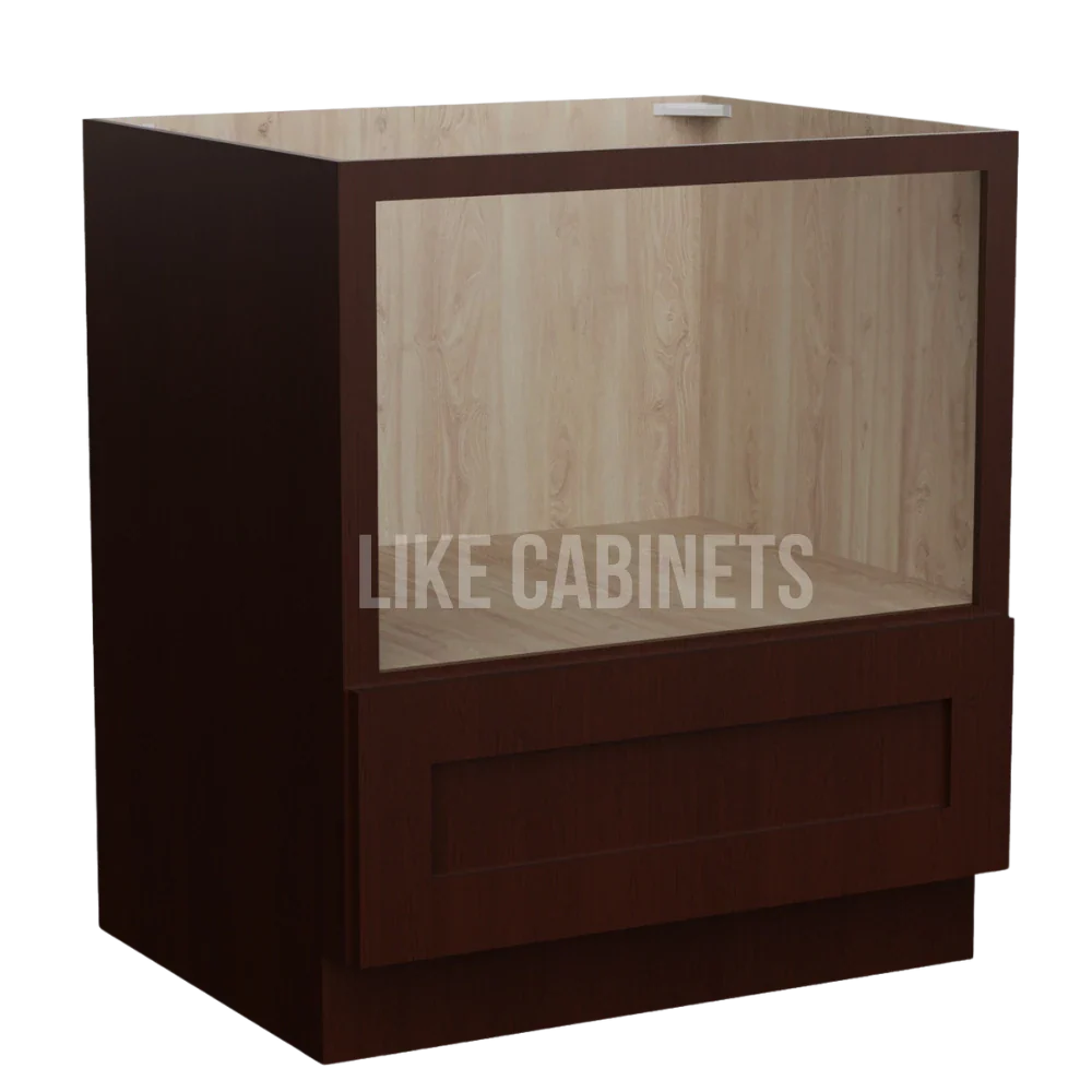 Shaker Espresso Microwave Base Cabinet