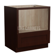 Shaker Espresso Microwave Base Cabinet
