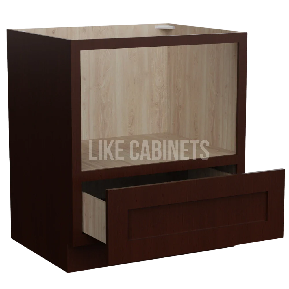 Shaker Espresso Microwave Base Cabinet