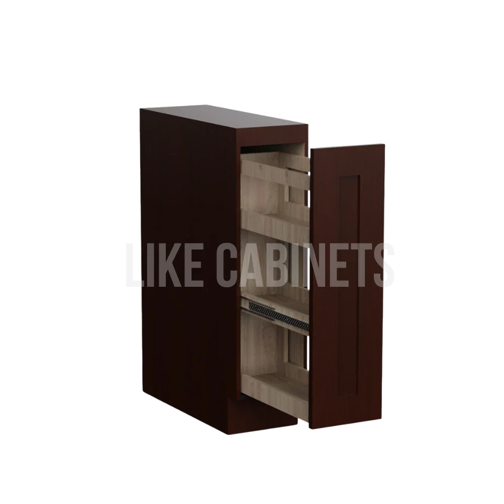 Shaker Espresso Spice Pull Base Cabinet