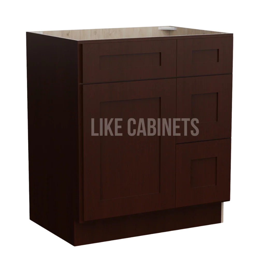 Shaker Espresso 30'' W Vanity Combo with Drawers