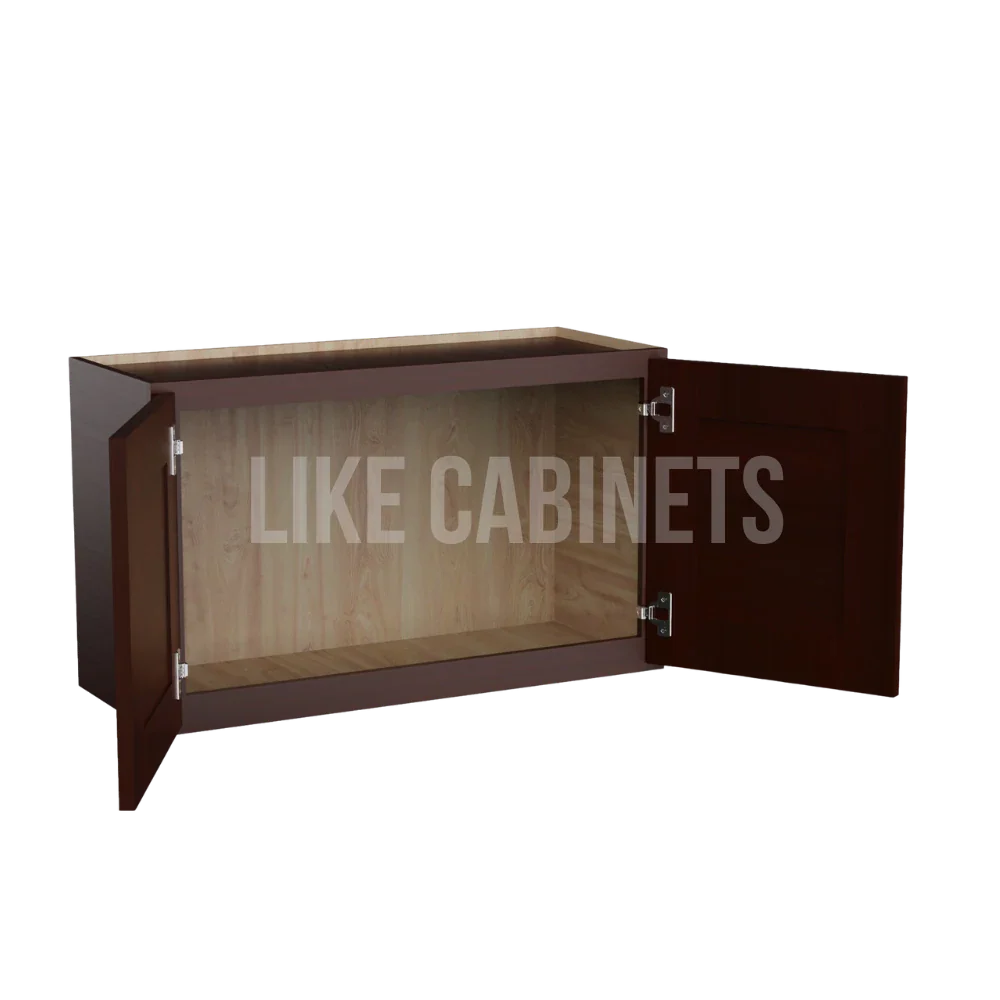 Shaker Espresso 18'' H Double Door Wall Cabinet
