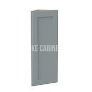 Gray Shaker Angle Wall Cabinet