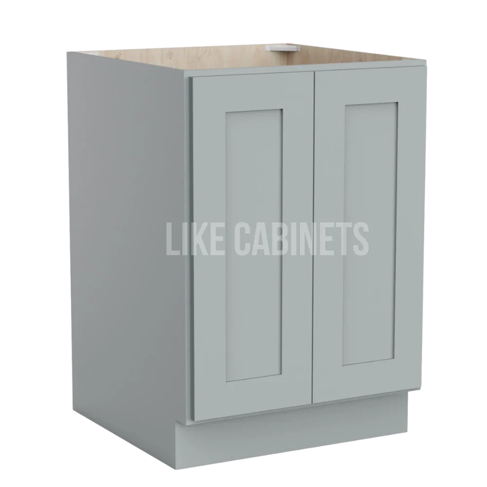 Shaker Gray Base Cabinet Base Cabinet Full Height Door