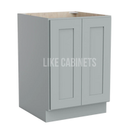 Shaker Gray Base Cabinet Base Cabinet Full Height Door