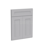 Shaker Gray Corner Sink Base Front