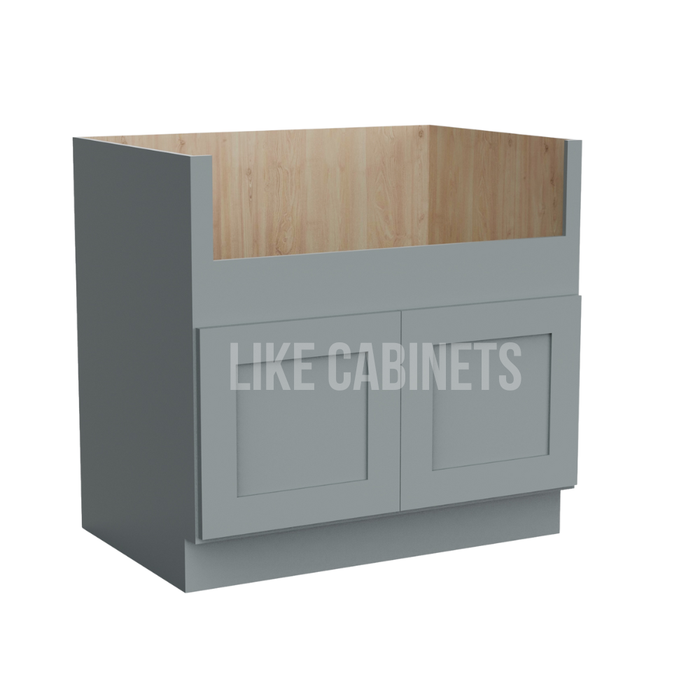 Shaker Gray Farmhouse Sink Base