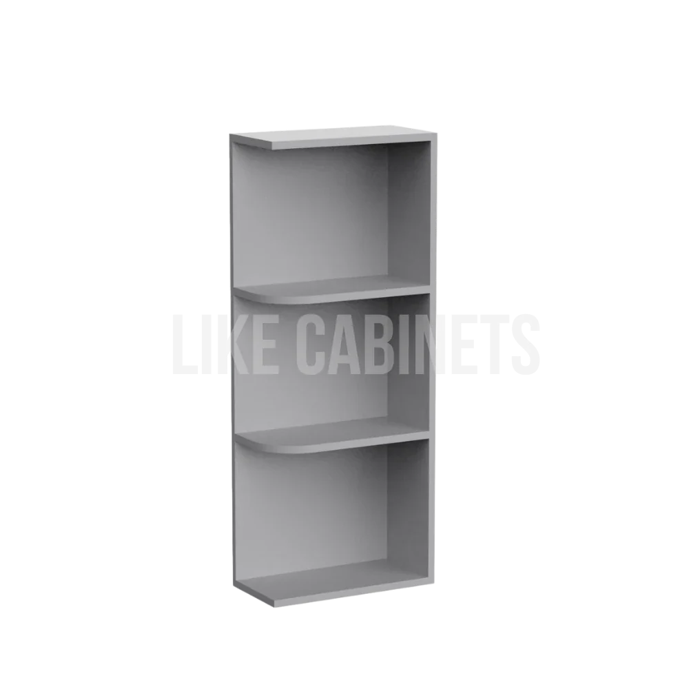 Gray Shaker Open End Shelf (Reversible)