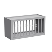 Shaker Gray Plate Rack