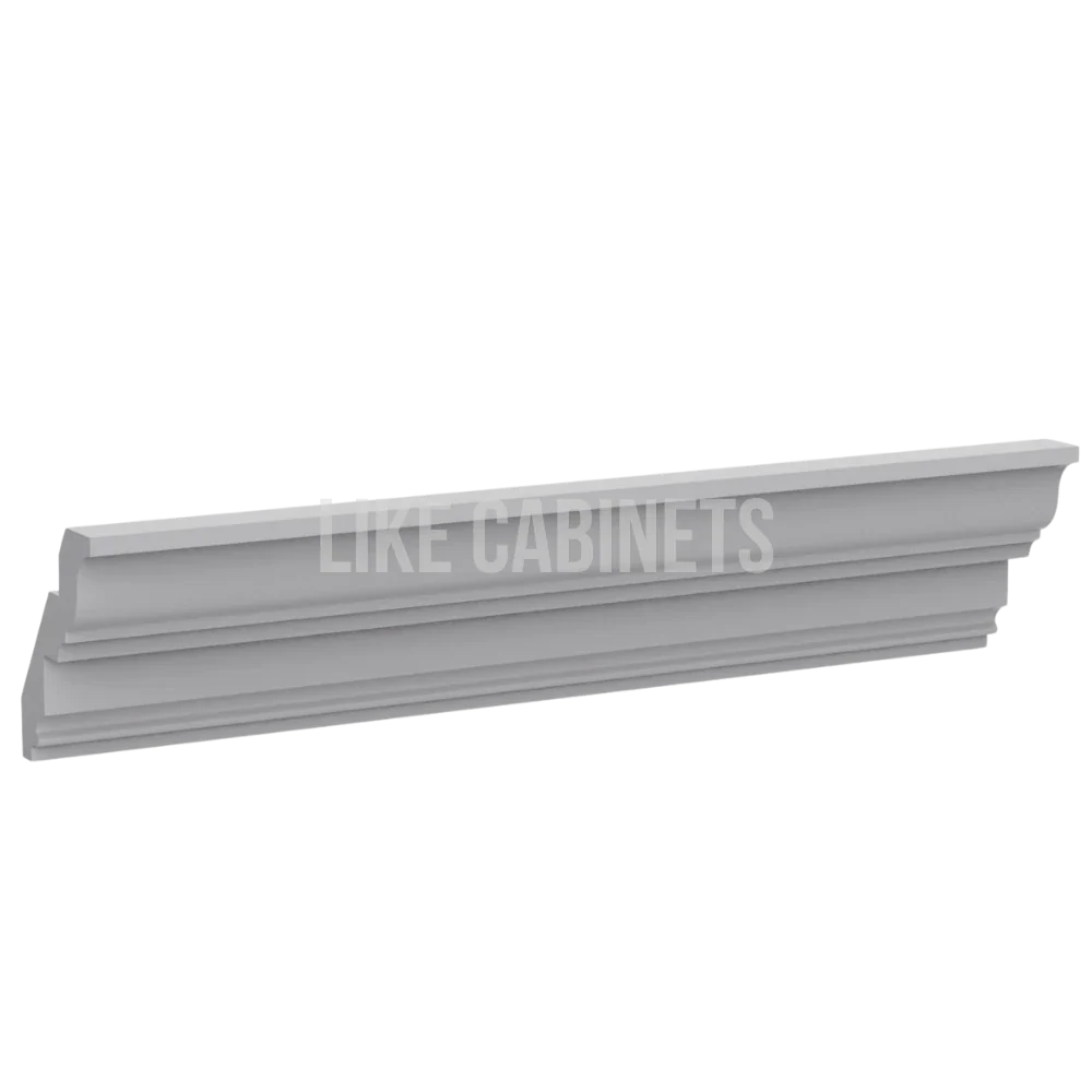 Gray Shaker Inset Crown Moulding