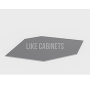 Shaker Gray Corner Sink Front Floor