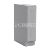 Shaker Gray Spice Pull Base Cabinet