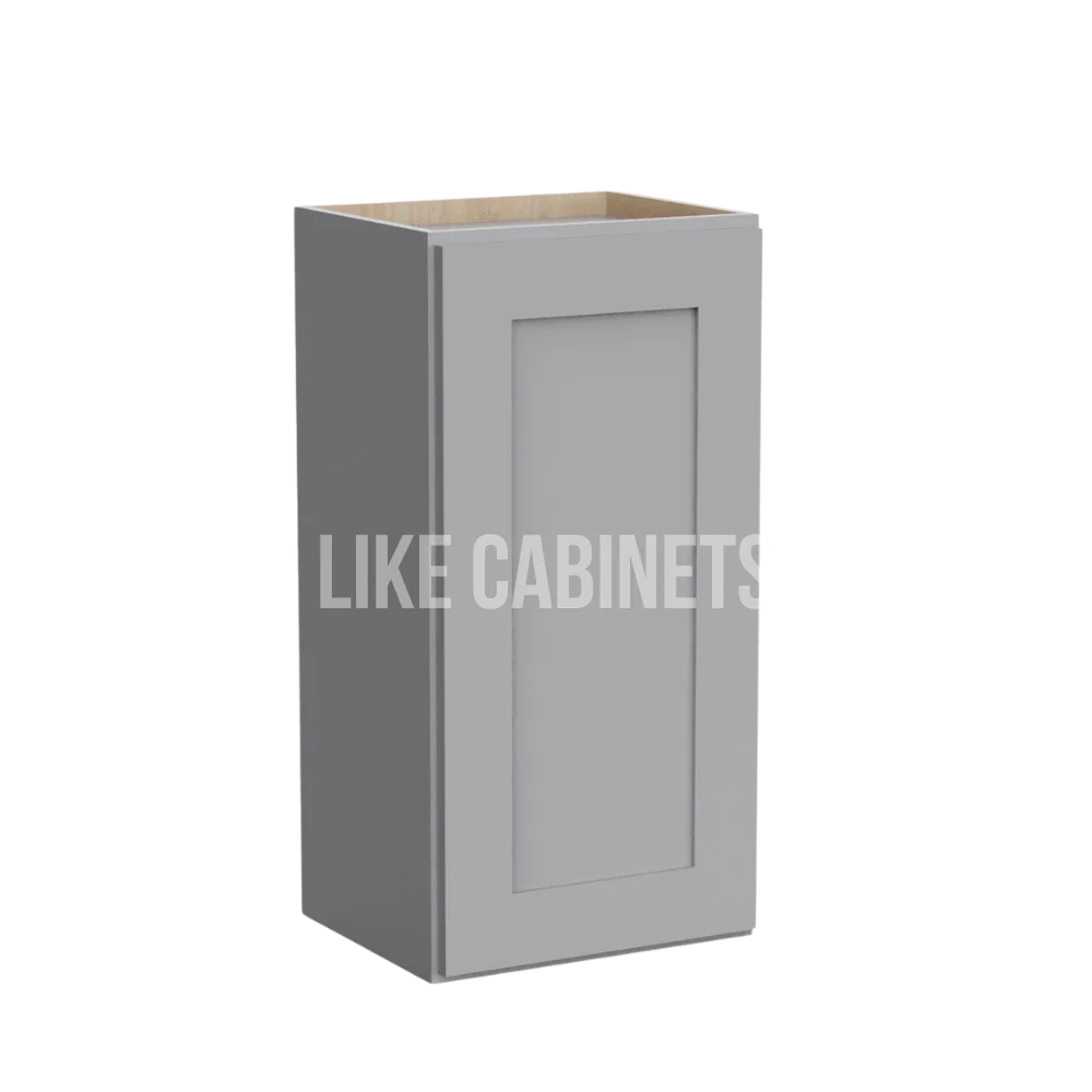 Shaker Gray 36'' H Single Door Wall Cabinet
