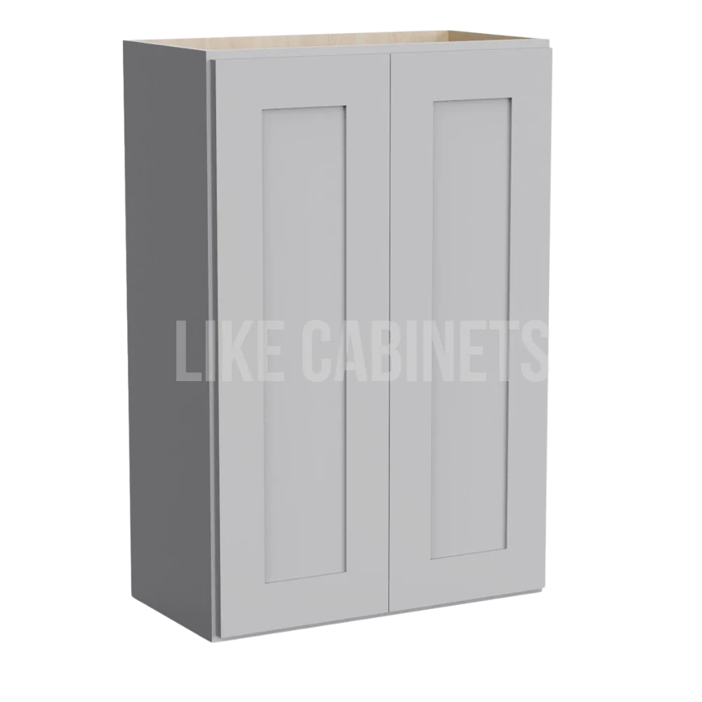 Gray Shaker Double Door Wall Cabinets 36''H, 12''D