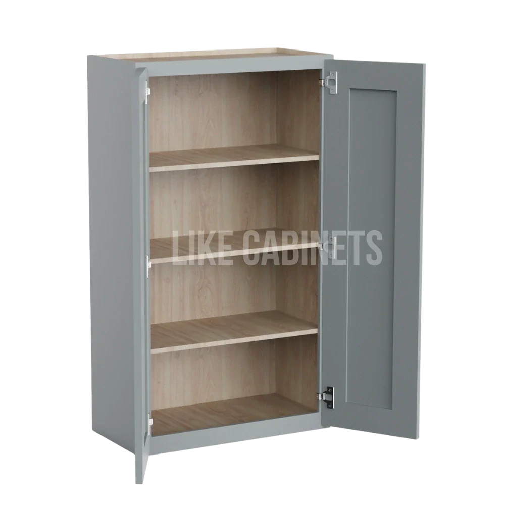 Shaker Gray 24″ Diagonal Corner Wall Cabinet