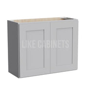 Shaker Gray 24'' H Double Door Wall Cabinet
