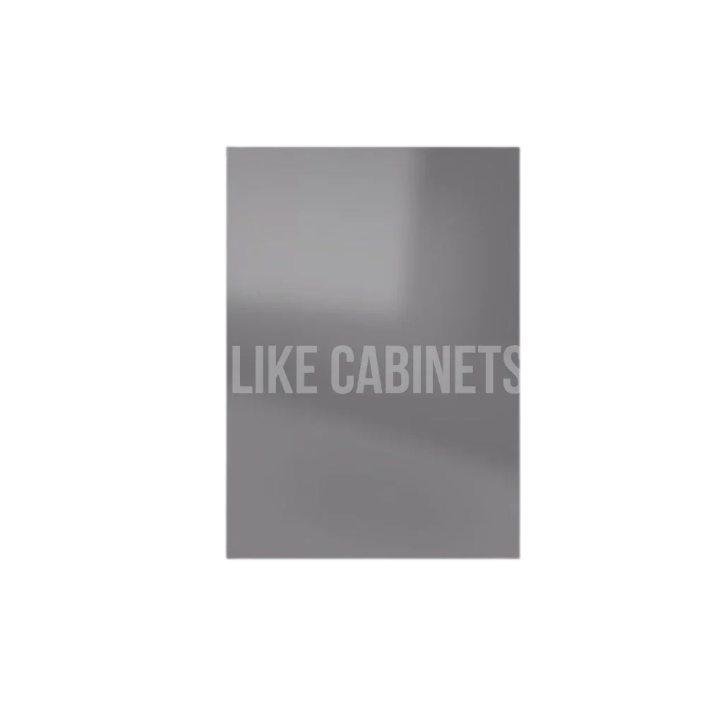 Frameless Gloss Gray Base Decorative Door Panel