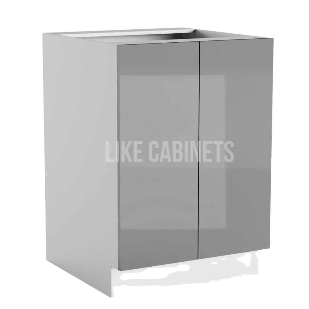 High Gloss Gray Base Cabinet Base Cabinet Full Height Door