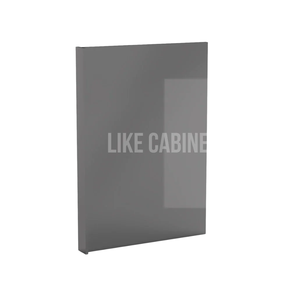 Frameless Gloss Gray Dishwasher Return Panel 3''W Filler