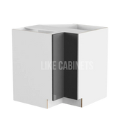 High Gloss Gray Lazy Susan Base Cabinet