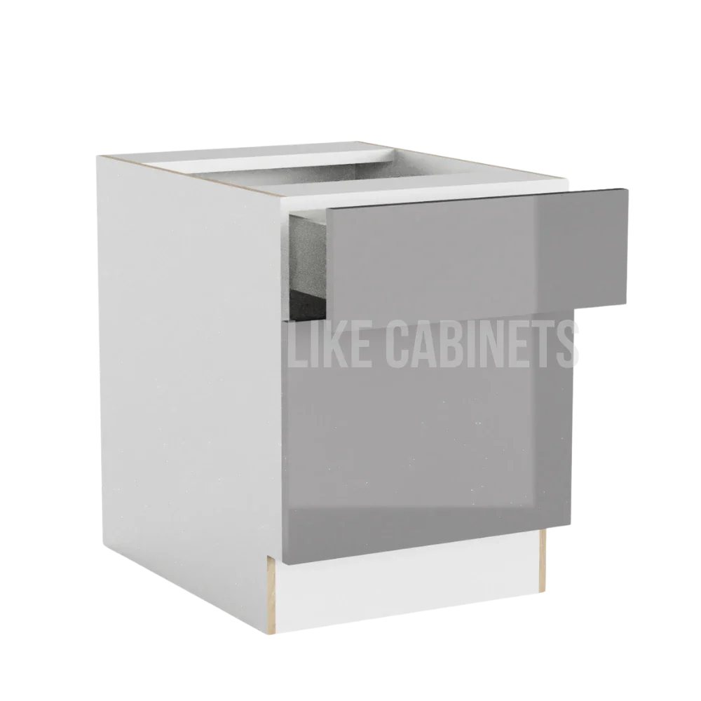 High Gloss Gray MINI Base Cabinet