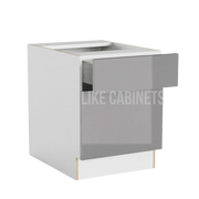 High Gloss Gray MINI Base Cabinet