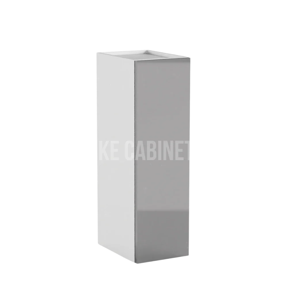 High Gloss Gray 30'' H Single Door Wall Cabinet