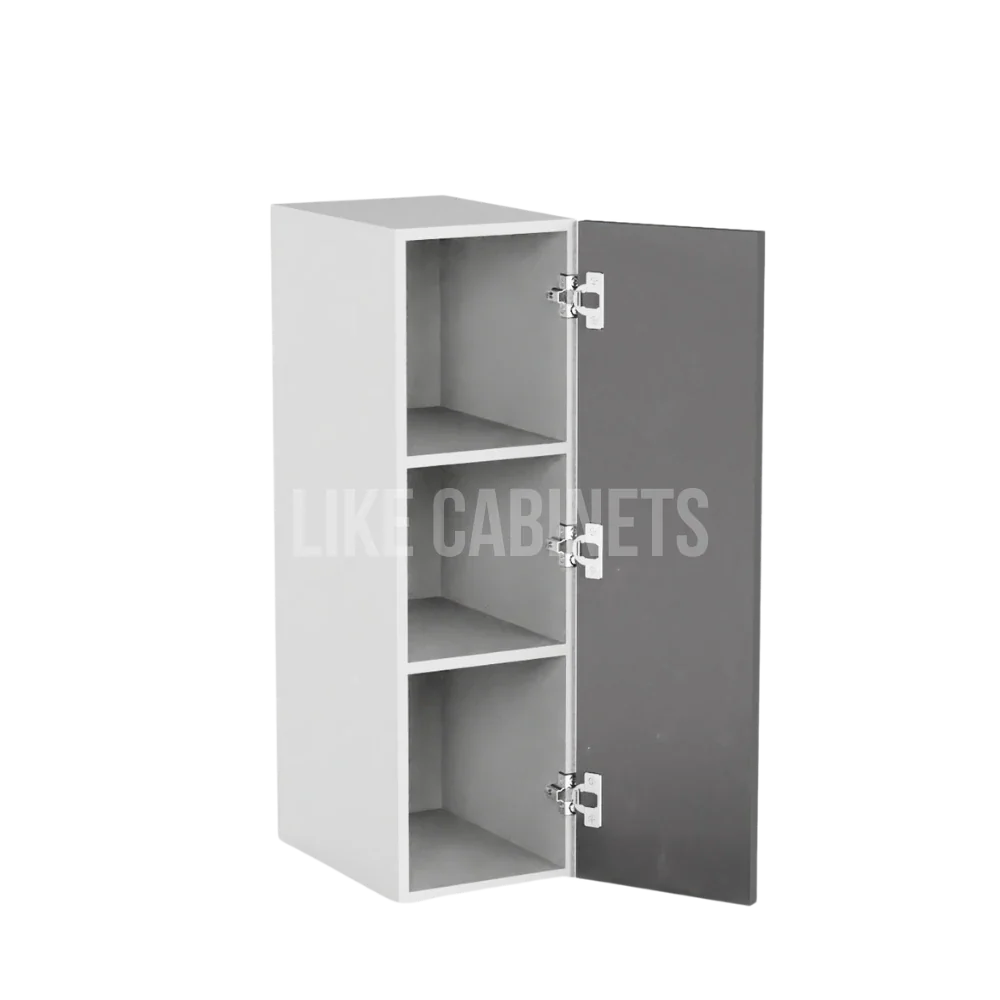 High Gloss Gray 30'' H Single Door Wall Cabinet