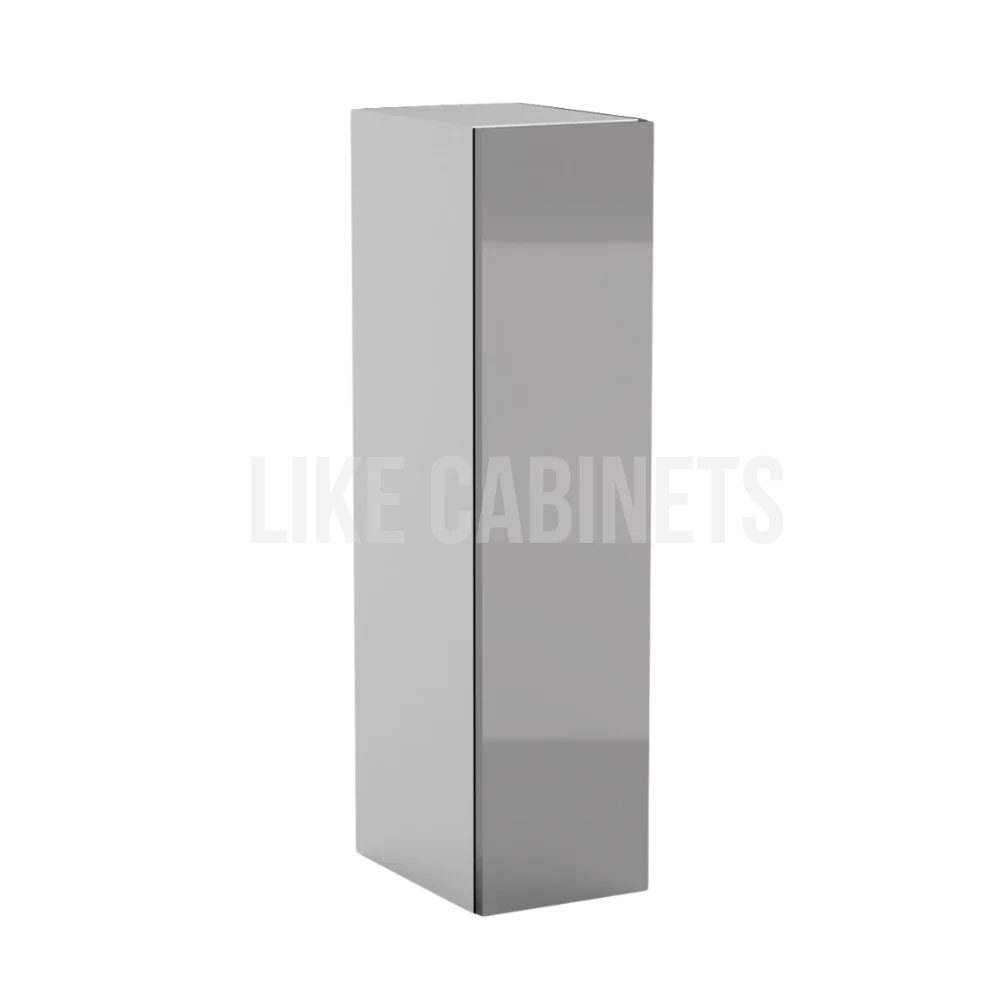 High Gloss Gray 36'' H Single Door Wall Cabinet